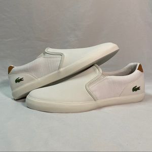 Lacoste Men’s Jouer Slip On Leather Trainers